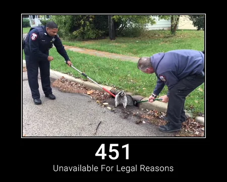 451 Unavailable For Legal Reasons
